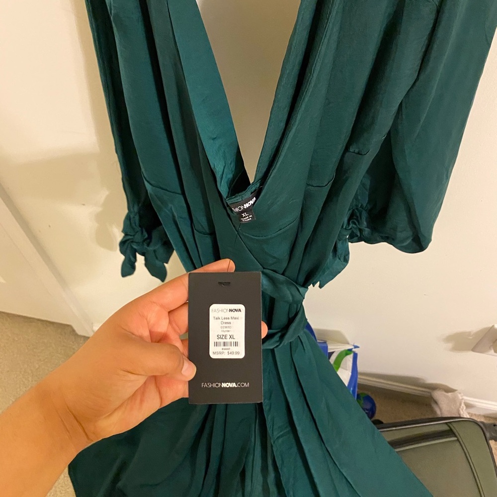 Fashion Nova maxi wrap dress